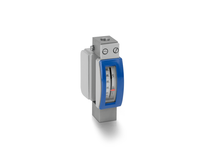 DK34 Variable area flowmeter – Mechanical indicator with vertical connections