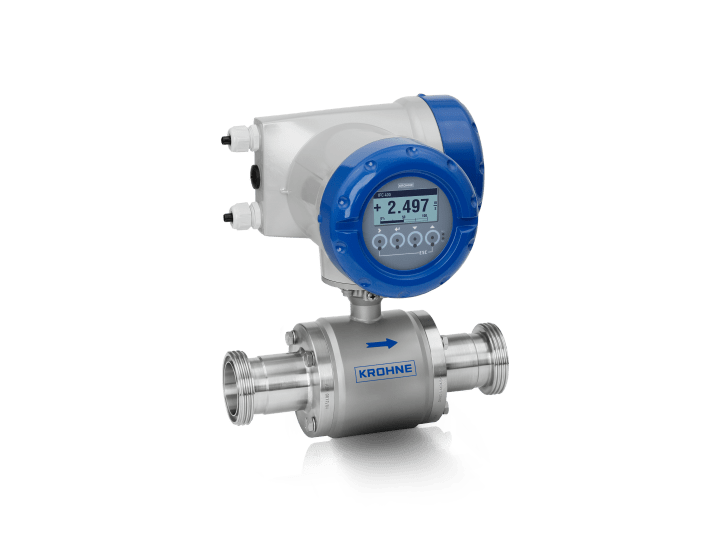OPTIFLUX 6400 C – 一体型 DIN 11851 卫生连接 OPTIFLUX 6400 C – 一体型 DIN 11851 卫生连接电磁流量计,适用于食品和饮料应用